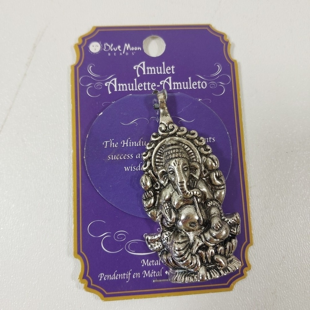 The Hindu Ganesh Amulet‎ Metal  Pendant